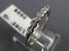 ESTATE .28CT DIAMOND 18KT WHITE GOLD SEMI BEZEL 7 STONE ANNIVERSARY RING #4434