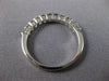 ESTATE .65CT DIAMOND 18KT WHITE GOLD 11 STONE SEMI ETERNITY ANNIVERSARY RING