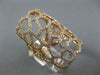 MASSIVE 1.75CT DIAMOND 14KT ROSE GOLD MULTI SHAPE FILIGREE RECTANGULAR WEB RING