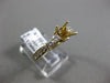 ESTATE .58CT DIAMOND 14K YELLOW GOLD 3D OPEN FILIGREE SEMI MOUNT ENGAGEMENT RING
