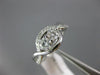 ESTATE .65CT DIAMOND 14KT WHITE GOLD 3D INFINITY 2 STONE SEMI ETERNITY LOVE RING