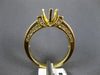 ESTATE 1.58CT DIAMOND 18KT YELLOW GOLD 6 PRONG SEMI MOUNT ENGAGEMENT RING #20856