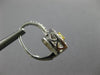 1.0CT WHITE & FANCY YELLOW DIAMOND 14KT 2 TONE GOLD SQUARE LEVER BACK EARRINGS