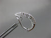 ESTATE LARGE 1.15CT DIAMOND 14K WHITE GOLD 3D MULTI ROW CLIP ON EARRINGS #26312