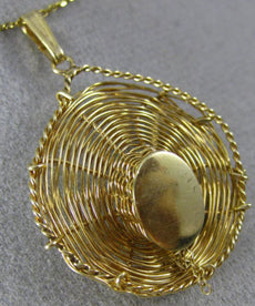 ANTIQUE LARGE 14KT YELLOW GOLD 3D HANDCRAFTED MEXICAN SOMBRERO PENDANT #22511