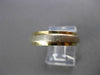 ANTIQUE WIDE 14KT WHITE & YELLOW GOLD 3D WEDDING ANNIVERSARY RING 5mm #23533