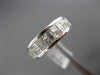 ESTATE 1.40CT DIAMOND 14KT WHITE GOLD 3D CHANNEL WEDDING ANNIVERSARY RING 6mm