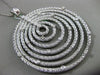 ESTATE MASSIVE 1.23CT DIAMOND 18KT WHITE GOLD ETOILE WOVEN MESH CIRCULAR PENDANT