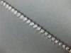 ESTATE 2.54CT DIAMOND 18KT WHITE GOLD 3D HEXAGON ETOLIE CLASSIC TENNIS BRACELET