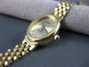 ESTATE OVAL 14KT YELLOW GOLD GENEVE WATCH WITH DIAMOND CUT BAND AMAZING! #22619
