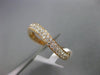 ESTATE .29CT DIAMOND 18KT ROSE GOLD 3D DOUBLE ROW WAVE WEDDING ANNIVERSARY RING