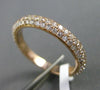 ESTATE .91CT DIAMOND 18KT ROSE GOLD 3D CLASSIC ETERNITY WEDDING ANNIVERSARY RING