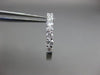 ESTATE .75CT ROUND CUT DIAMOND 14KT WHITE GOLD CLASSIC SIX STONE HUGGIE EARRINGS
