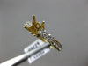 ESTATE .58CT DIAMOND 14K YELLOW GOLD 3D OPEN FILIGREE SEMI MOUNT ENGAGEMENT RING