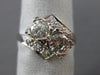 ANTIQUE LARGE 1.26CT OLD MINE DIAMOND PLATINUM WEDDING ANNIVERSARY RING #11141