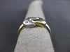 ESTATE .07CT DIAMOND 14KT WHITE & YELLOW GOLD ETOILE LOVE NOT MOON RING #24511