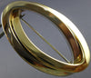 ESTATE LARGE 14KT WHITE & YELLOW GOLD DOUBLE OVAL INTERTWINED PIN BROOCH #22514