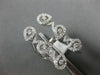 ESTATE LARGE .92CT DIAMOND 18KT WHITE GOLD 3D MULTI PEAR SHAPED ZIG ZAG FUN RING