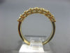 ESTATE .78CT DIAMOND 14KT YELLOW GOLD 3D SEVEN STONE WEDDING ANNIVERSARY RING