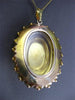ANTIQUE LARGE .16CT OLD MINE DIAMOND & PEARL 14KT Y GOLD VICTORIAN PENDANT #3066