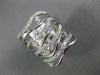 ESTATE LARGE 1.5CT DIAMOND 14KT WHITE GOLD 3D MULTI ROW SWIRL INFINITY FUN RING