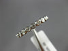 ESTATE .23CT DIAMOND 14K WHITE GOLD BEZEL SEMI ETERNITY WEDDING ANNIVERSARY RING