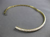 ESTATE 1.71CT DIAMOND 14KT YELLOW GOLD 3mm CLASSIC THREE ROW PAVE BANGLE F/G VS