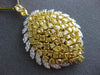 ESTATE EXTRA LARGE 26.99CT WHITE & FANCY YELLOW DIAMOND 18K 2 TONE GOLD NECKLACE