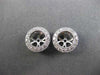 ESTATE .37CT DIAMOND 14KT WHITE GOLD CLASSIC 3D ROUND FILIGREE JACKET EARRINGS