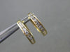 ESTATE .25CT DIAMOND 14KT YELLOW GOLD CHANNEL HUGGIE EARRINGS BEAUTIFUL!! #9978