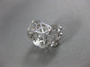 ESTATE WIDE 1.08CT DIAMOND 14KT WHITE GOLD 3D FILIGREE ETOILE HANGING EARRINGS