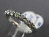 ESTATE .51CT ROUND DIAMOND 14KT WHITE GOLD 3D CLASSIC 7 STONE ANNIVERSARY RING