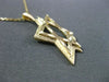 ESTATE 14KT YELLOW GOLD HANDCRAFTED 3D DIAMOND CUT STAR OF DAVID PENDANT #24781