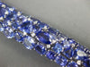 ESTATE EXTRA LARGE 113.88CT DIAMOND & AAA TANZANITE 18KT WHITE GOLD 3D BRACELET