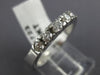 ESTATE .46CT DIAMOND 14KT WHITE GOLD FILIGREE FIVE STONE ANNIVERSARY RING #5723