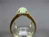 2.49CT DIAMOND & AAA AUSTRALIAN OPAL 14KT YELLOW GOLD FILIGREE CRISS CROSS RING