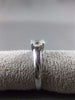ESTATE .54CT DIAMOND 14K WHITE GOLD SOLITAIRE OVAL LUCIDA LOVE ENGAGEMENT RING