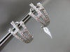 ESTATE LARGE 1.16CT DIAMOND 18KT WHITE GOLD MULTI ROW BRANCH CLIP ON EARRINGS