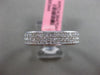 ESTATE WIDE 1.14CT DIAMOND 18KT WHITE GOLD 3D INVISIBLE WEDDING ANNIVERSARY RING