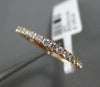 ESTATE .36CT DIAMOND 18KT ROSE GOLD CLASSIC ETOILE WEDDING ANNIVERSARY RING 2mm