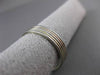 ESTATE 14KT WHITE YELLOW & ROSE GOLD 5 ROW WEDDING BAND RING 5mm WIDE #23141