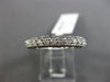 ESTATE 1.0CT DIAMOND 14KT WHITE GOLD FILIGREE ETERNITY WEDDING ANNIVERSARY RING