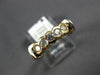 ESTATE .38CT DIAMOND 14KT YELLOW GOLD 5 STONE SEMI BEZEL ANNIVERSARY RING #4364