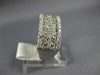 ESTATE LARGE 1.90CT DIAMOND 14KT WHITE GOLD 3D FIVE ROW WEDDING ANNIVERSARY RING