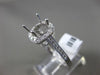 ESTATE .27CT ROUND DIAMOND 14K WHITE GOLD SQUARE HALO SEMI MOUNT ENGAGEMENT RING