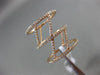 ESTATE .96CT DIAMOND 18K ROSE GOLD 3D CLASSIC FILIGREE ETERNITY ANNIVERSARY RING