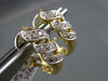 ESTATE .33CT DIAMOND 14KT WHITE & YELLOW GOLD 3 ROW FILIGREE CLIP ON EARRINGS