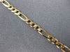 ESTATE LONG 14KT YELLOW GOLD CLASSIC FIGARO LOBSTER LOCK BRACELET #ELVINA61