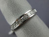 ESTATE .75CT DIAMOND 18KT WHITE GOLD 3D CLASSIC CHANNEL WEDDING ANNIVERSARY RING