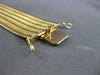 ANTIQUE EXTRA WIDE & LONG 18KT YELLOW GOLD MULTI ROW HANDCRAFTED BRACELET 7.5"